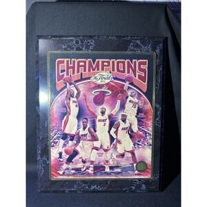 Miami Heat 2012-2013 NBA Championship Plaque Dwayne Wade, Lebron James, Bosh